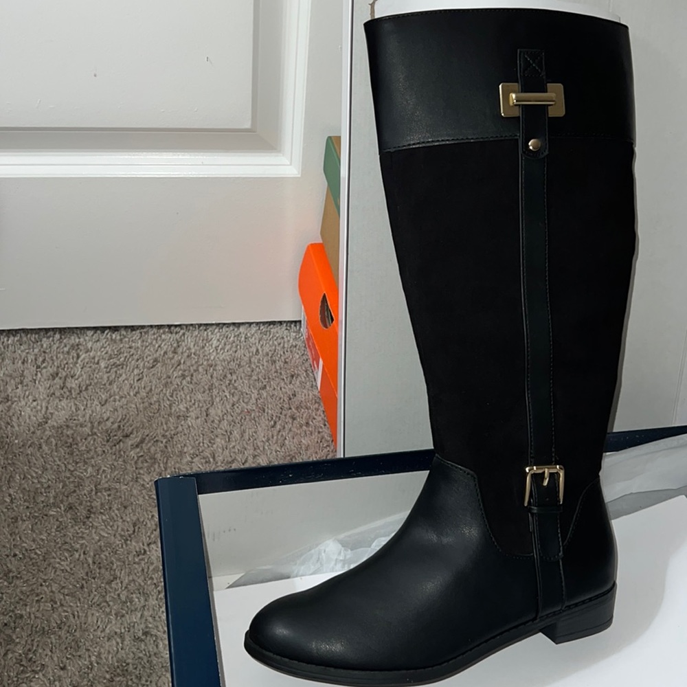 Black Knee High Boots